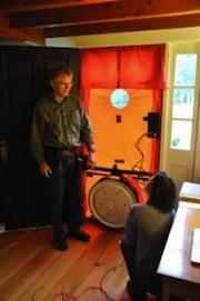 Blower Door testing in progress