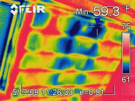 Infrared Image of Cold Spots in Home